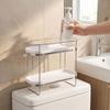 Multifunctional Storage Rack Stainless Steel Bathroom Shelf Space Saving Toilet Rack  Kitchen
