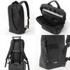 KLON Matte Coated Rucksack - Wav Black, a Lightweight, Waterproof, Slim Business Backpack for Men and Women, Perfect for Commuting or Office Wear.