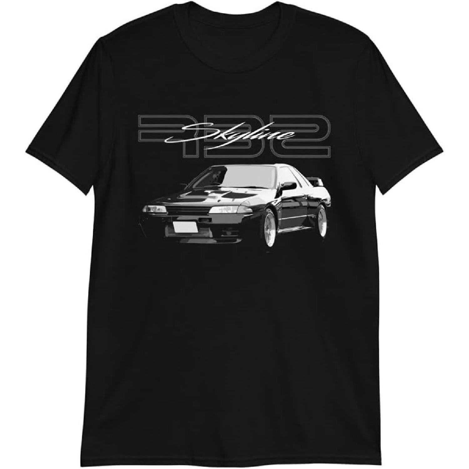 Легендарный автомобиль JDM 90-х R32 Skyline Японский Тюнинг Футболка унисекс с коротким рукавом S