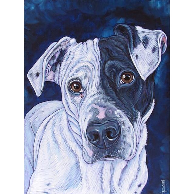 5D Diamond Embroidery Dog Full Round Square Diamond Painting Animal Full Square Resin Display Picture of Rhinestones Home Gift