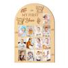 Wooden Cow Design Newborn Milestone Photo Display Stand