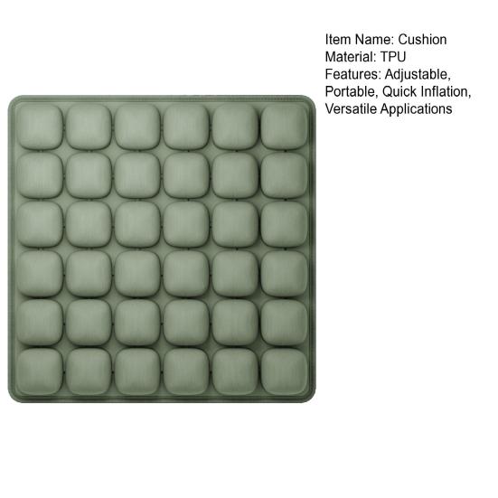 Inflatable Seat Cushion Travel Cushion Airplane Seat with Built-in Air Pump 36-Cell Seat Cushion for Long Flights Back And Tailbone Pain Relief