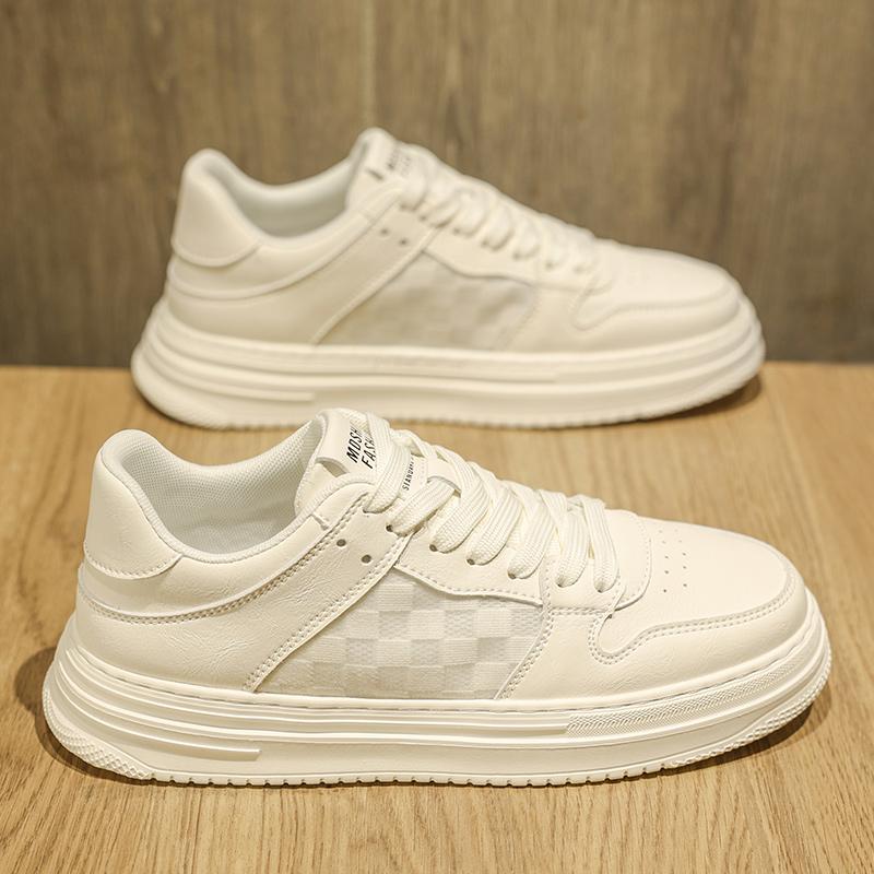Autumn Feeling White Board Shoes Casual Leather Shoes Sports Heightening Tide Shoes