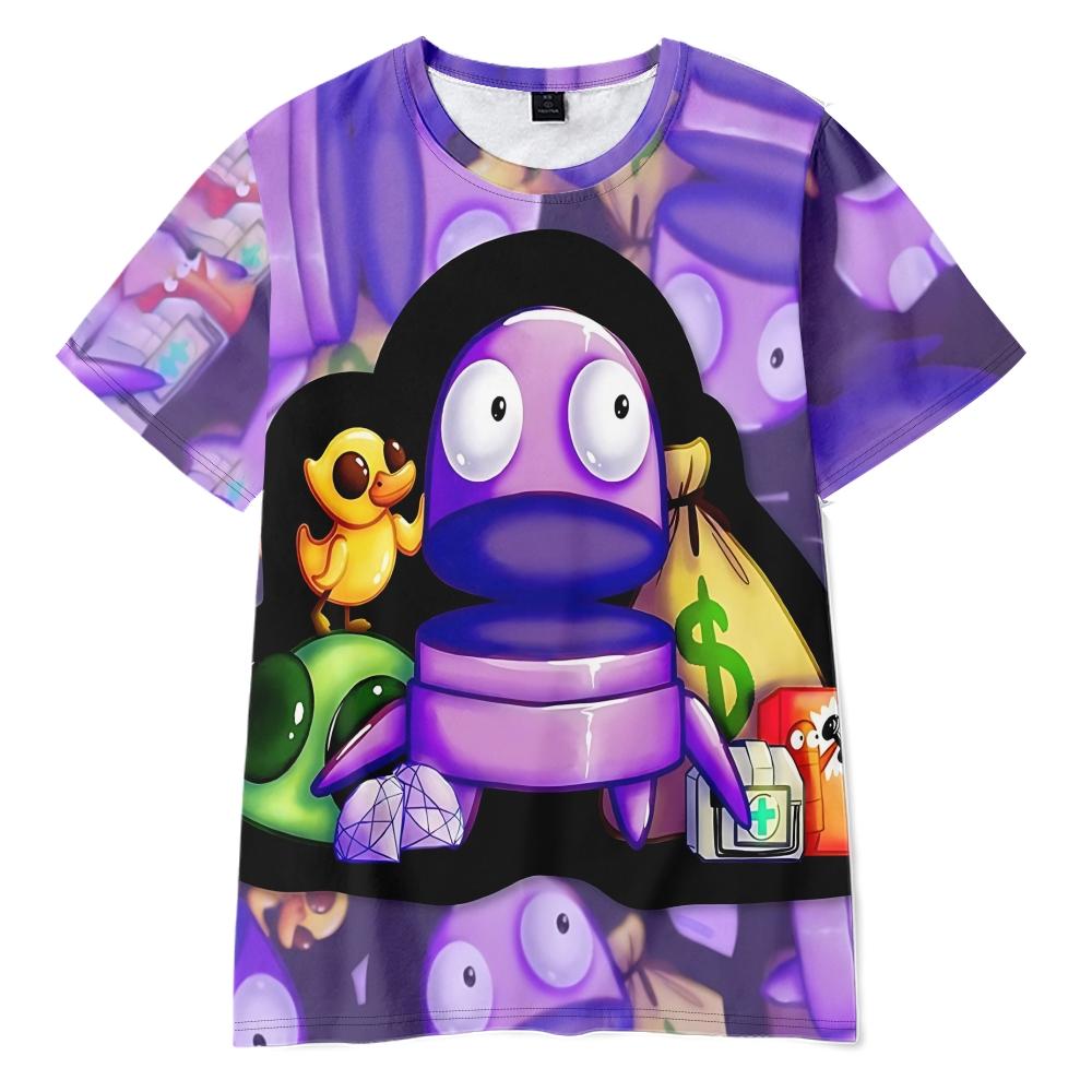 R.E.P.O Cartoon Women Men's T-shirts Anime Printed O-Neck Oversized Short Sleeves Fashion Mens REPO Clothing Streetwear