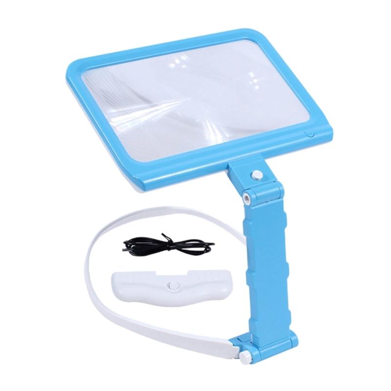 Handsfree Magnifying Glass for Neck Wear,Handheld Desktop Multifunction Magnifying Glass for Reading, Sewing