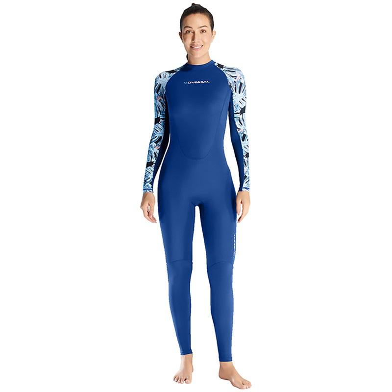 Women Full Body Swimsuit Rash Guard Lycra Thin Wetsuit One Piece Swimwear Zipper Long Sleeve Diving Skin Beachwears Sun Protect
