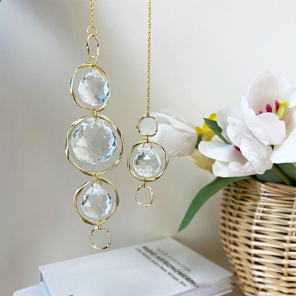 Doplňky Zvonkohra Křišťálová Skleněná Kapka Ornament Kreativní Lapač Slunce Dárek