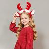 Soft Fabric Reindeer Hair Hoop Plush Deer Ear Hairpiece Christmas Hair Accessories  Festival