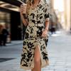 New summer women's shirt floral print dress