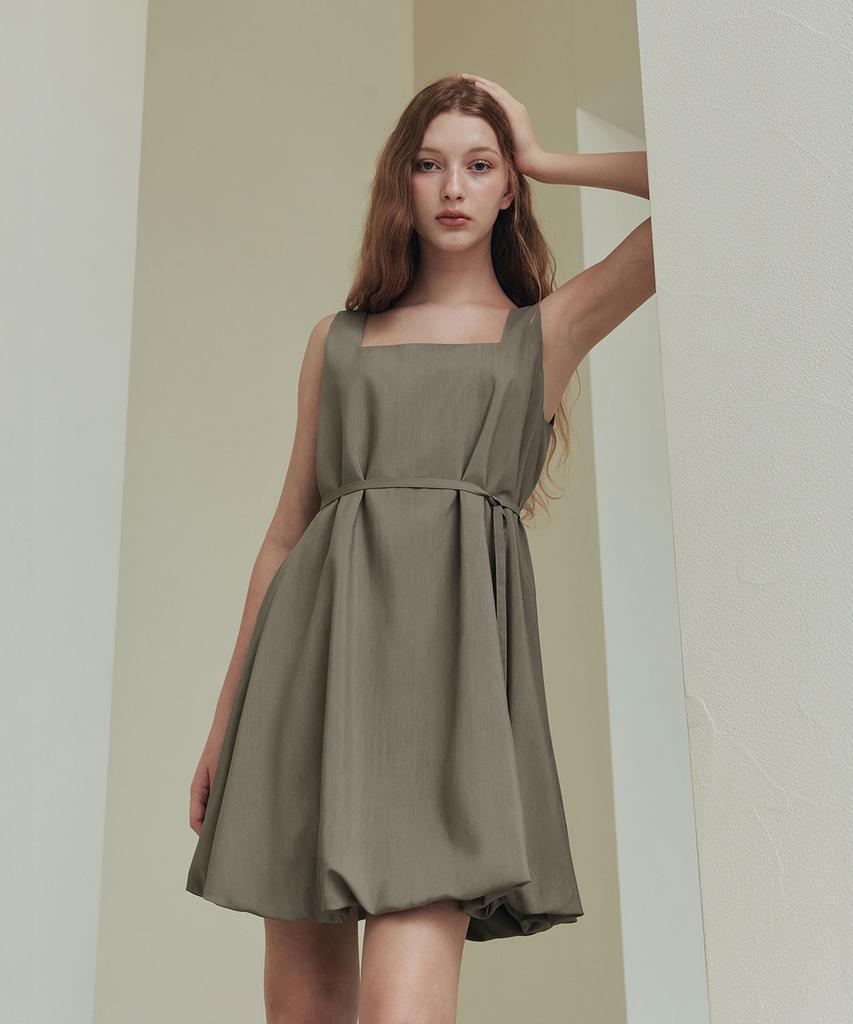 Zero Street Balloon Dress / Mocha Mousse