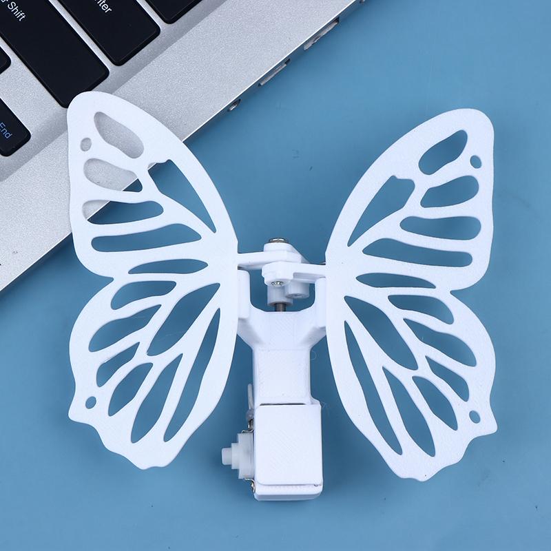 Electric Butterfly Opening And Closing Device Mechanical Butterfly Electric Flapping Wing Simulation Butterfly Device Dynamic белый