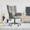 Vidaxl Armchair, Light Gray, Upholstered In Velvet