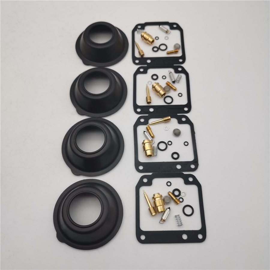 4 Set Carburetor Rebuild Kit W/ Diaphragm For Yamaha Maxim XJ550  XJ 550 1981-83