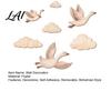 Flying Goose Wall Decals 7Pcs/Set Wooden Decor for Art and Cloud Nursery Self-Adhesive Bohemian Kids Room Background Decoration Bedroom Living Room