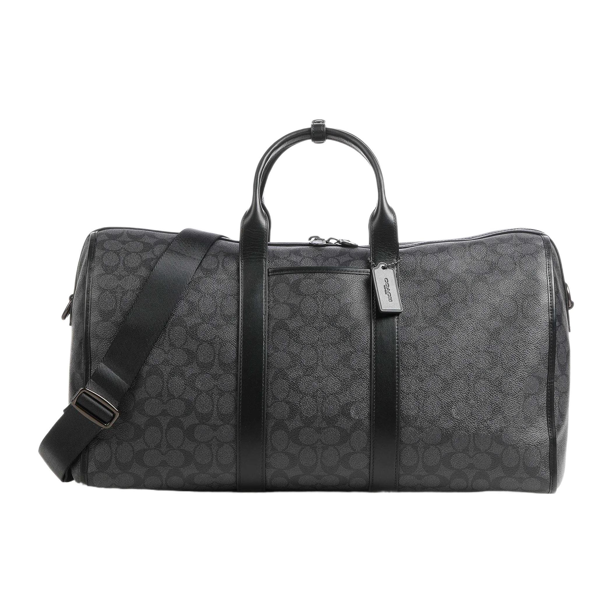 

New COACH Gotham Canvas With Leather Crossbody Handbag Large Men s Black C8412-JICHR 50.0*22.1*27.9CM