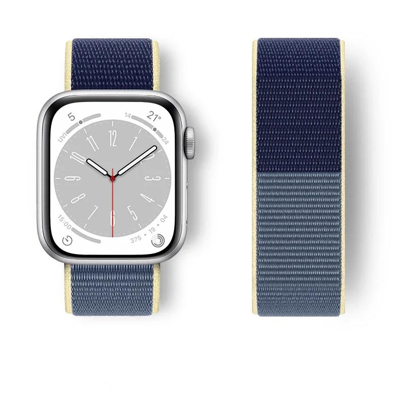 Nylon loop Strap For Watch Band Ultra-2 49mm 44mm 40mm 45mm 41mm Sport pride Bracelet iwatch bands Series 9 8 se 7 6 5 4 3