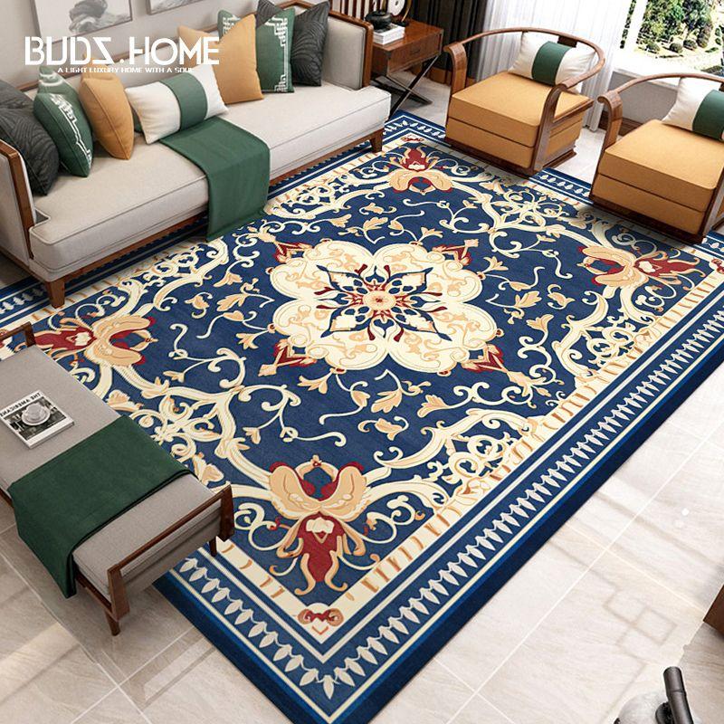 Vintage Living Room Carpet Minimalist Sofa Coffee Table Mat Bedroom Bedside Carpet