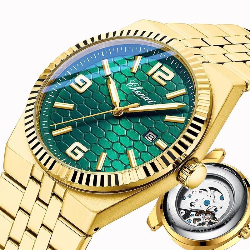 Men Mechanical Wristwatches 316L Stainless Steel Automatic Watch Life Waterproof Night Light Watches for Men