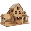 3D Wooden Puzzles for Adults Wooden Rustic Villa Building Model, 3D House Model Kits for Adults, 7.9"*4.7"*5.5", 3D Jiasaw Puzzles, 3D Brain Teaser