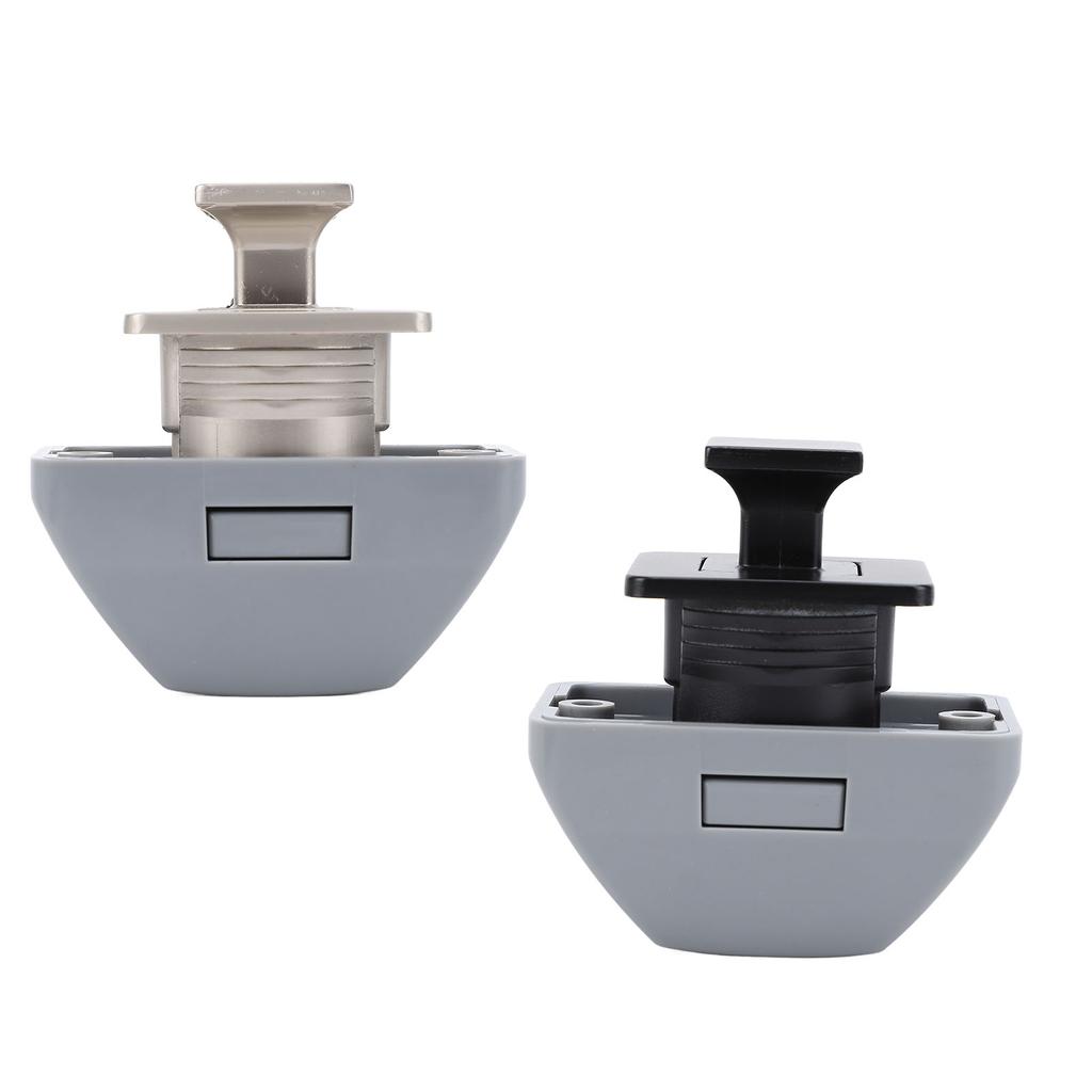 Keyless RV Push Cabinet Locks Zinc Alloy RV Compartment Latch Catches for Yachts Motorhome Caravan C