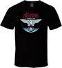Saxon Wheels of Steel Metal Band Logo T-Shirt Men