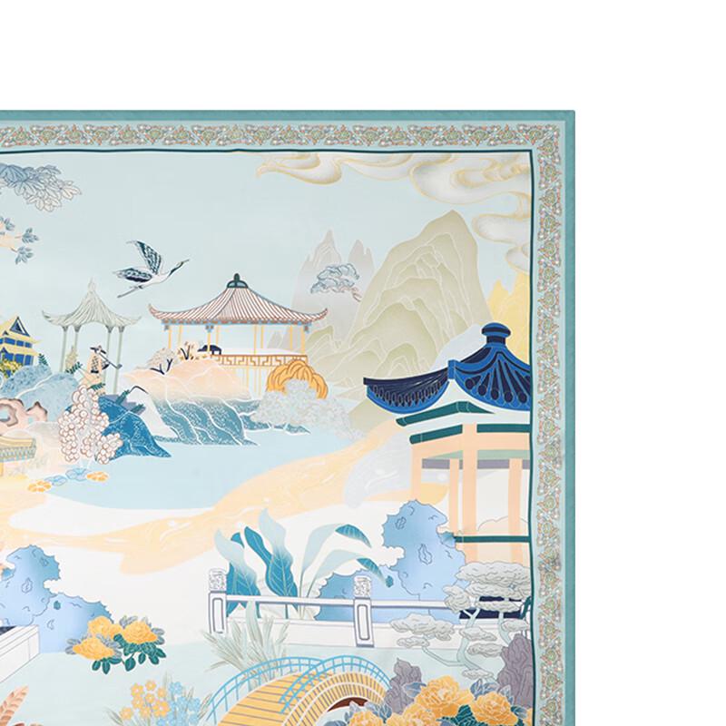 Aisi Yalan 100% Mulberry Silk Small Square Scarf