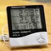1/2 Stück Doppel-Sonden-Thermometer-Hygrometer LCD Zeittabelle Uhren Elektronischer Feuchtigkeits-Temperaturmesser Digitales Thermo-Hygrometer