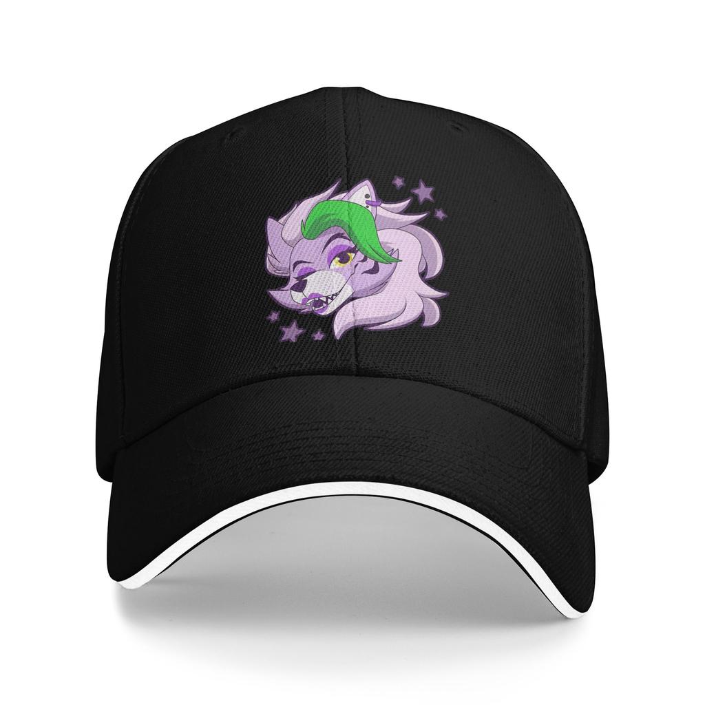 Roxanne Wolf Pride Fnafed Baseball Cap Casual Game Sandwich Caps Unisex Style Adjustable Sun Hat Outdoor