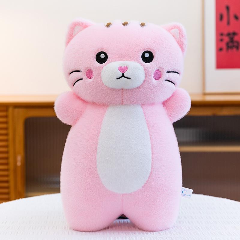 Cute Elephant Plush Cat Doll - Soothing Long Pillow for Kids 23cm 0.13kg