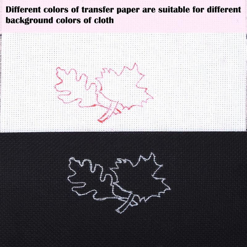 10Pcs Fabric Carbon Paper Water-soluble Handmade Cross Stitch Tool Supplies DIY Fabric Transfer Paper Embroidery Tool Sewing Acc