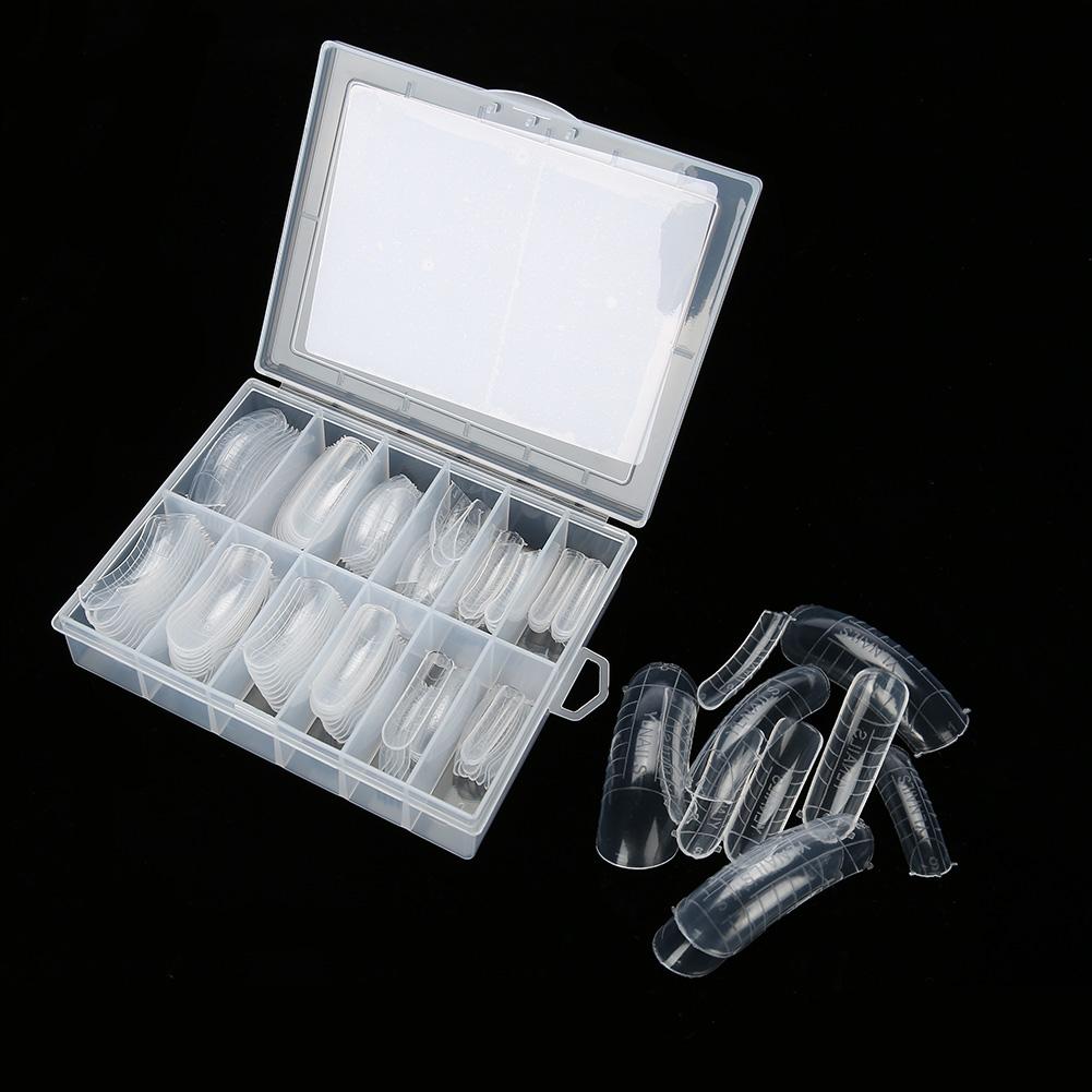 120 st Transparenta Heltäckande Falska Nagelkonstspetsar Förlängning Falska Naglar Låda 3#