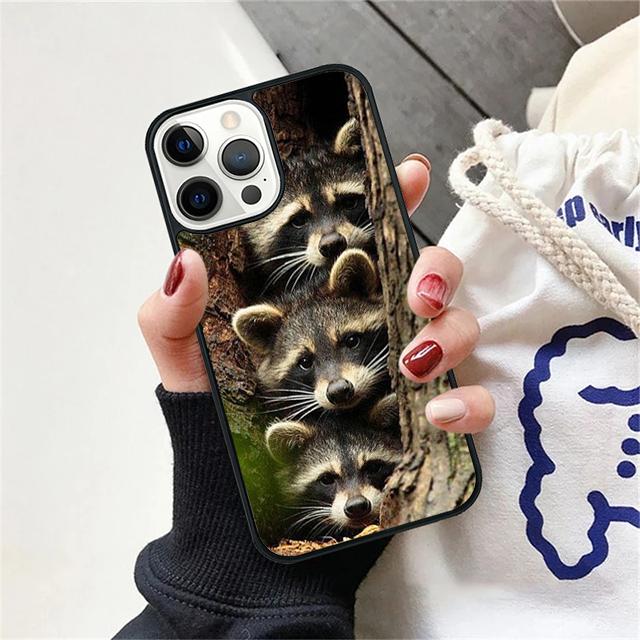 raccoon Unique Design Phone Case Cover For iPhone 17 Air 15 16e 14 13 12 Pro Max 11 Pro Max Plus Coque Shell