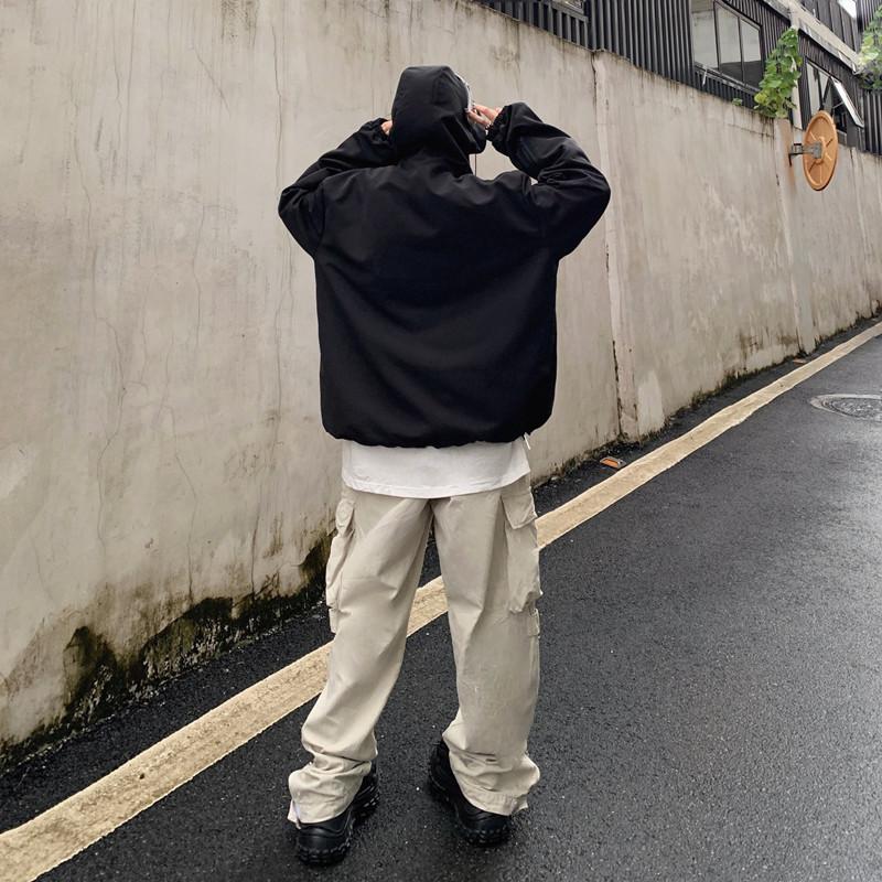 Jachete Femeie Cu Glugă Largi Streetwear Trenci Roșu Haine Moda Îmbrăcăminte