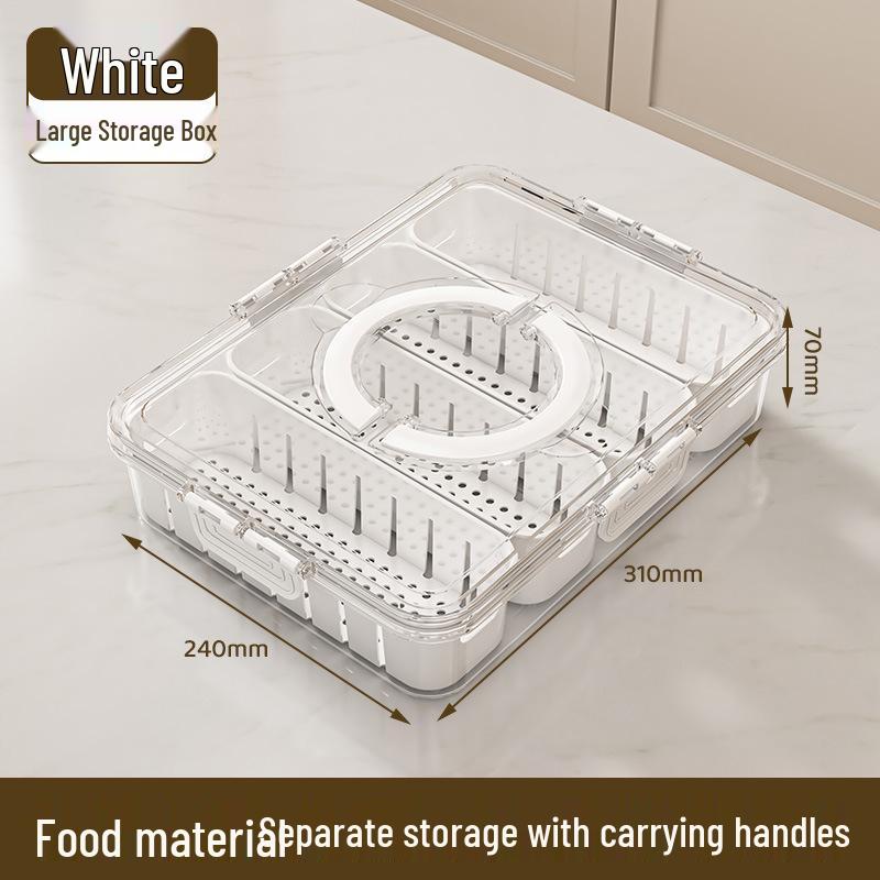 Large Capacity Transparent Spice & Food Storage Box - Dustproof & Moistureproof