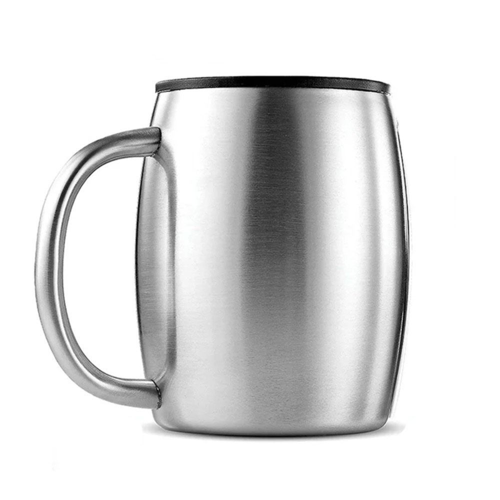 Double Wall Stainless Steel Beer Mug Portable Office Water Mugs Drinkware Coffee Cup  Home