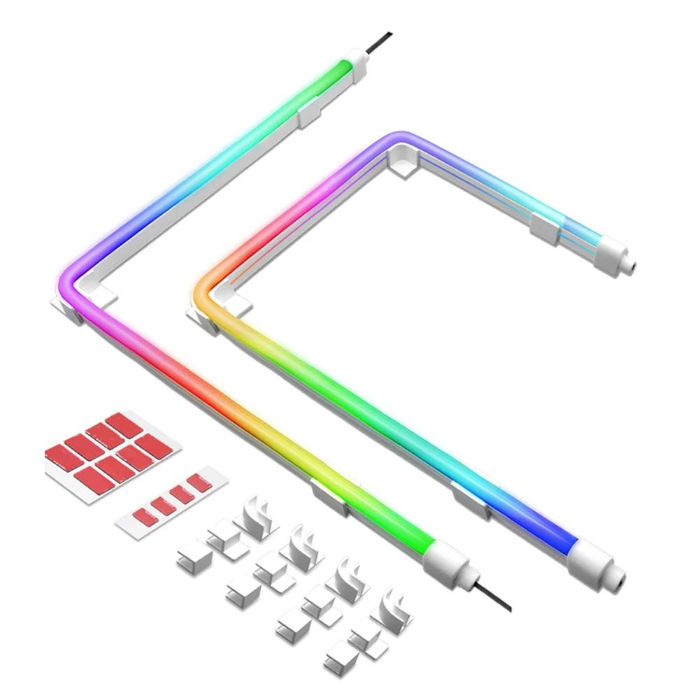 

Светодиодная лента RGB 5 В 3PIN ARGB Aura SYNC Neon для корпуса компьютера, декоративная световая полоса, жесткая/гибкая лампа, лента для корпуса ПК, материнская плата