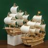 Handcrafted 3D Wooden Ship Puzzle - Educational Art & Craft Kit, Ideal Gift for Friends and Family, Perfect for Room Decor