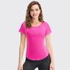 Women's Short Sleeve Mesh Yoga T-Shirt – Breathable, Quick-Dry, High Elastic Fitness Wear