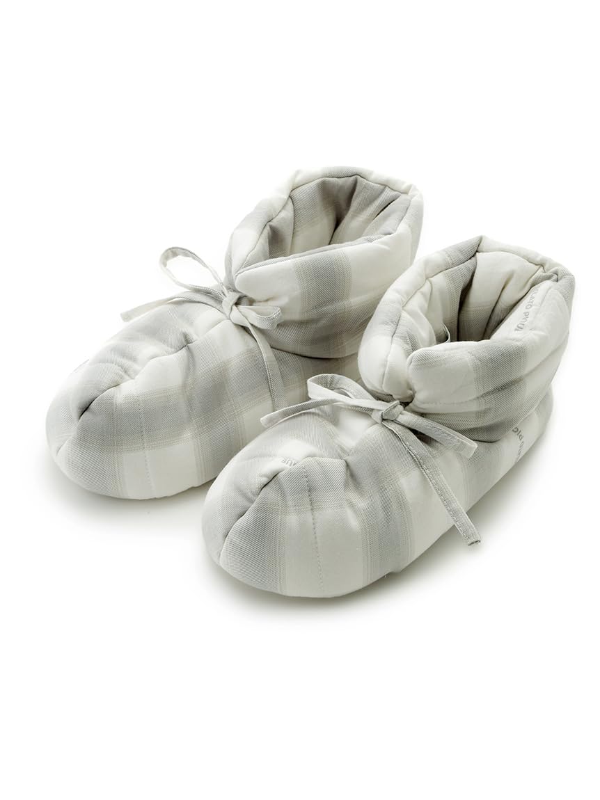 gelato pique HOMME Клетчатые домашние ботинки Ombre PHGS244970 Мужские Серый GRY Один размер Теплые Уютные Домашние тапочки