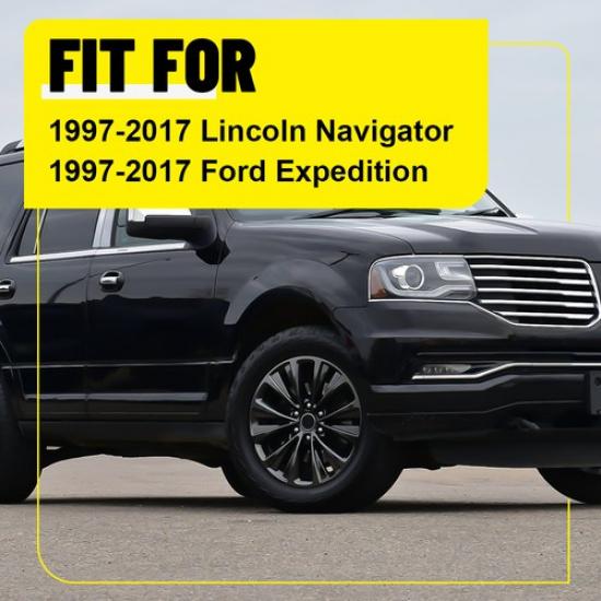 6PCS Chrome Pillar Posts Window For 1997-2017 Lincoln Navigator Ford Expedition