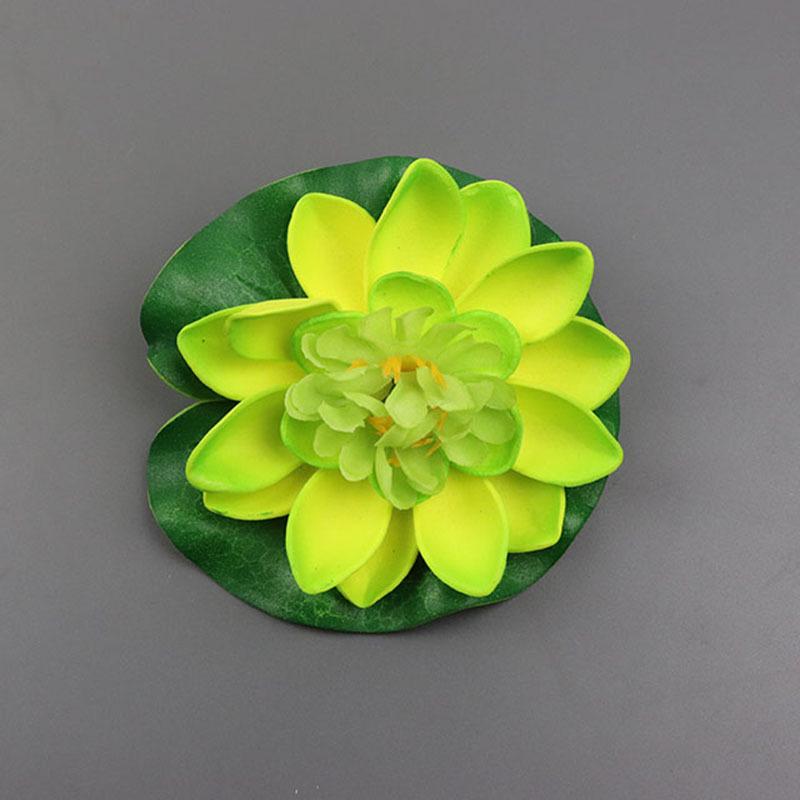 10cm Double-Layer Lotus with Half Petals for Buddha Fish Tank Decoration