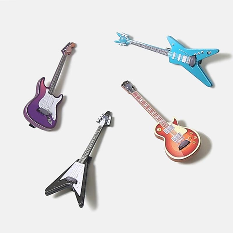 E-Bass Elegant 2000er Seitenclip Gitarre Haarspange Bass Kreativ Neuheit Gitarre Musikinstrument Rock