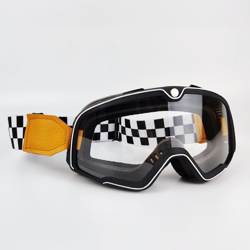 2021 Retro Motorcycle Goggles Glasses Windproof Motocross Sunglasses Vintage Helmet Glasses Cycling Racing Cafe Racer
