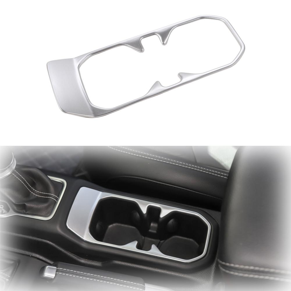 Cup Holder Trim Center Console Panel Decoration Cover for Jeep Wrangler JL Gladiator JT 2018-2025 Car Interior Accessories ABS