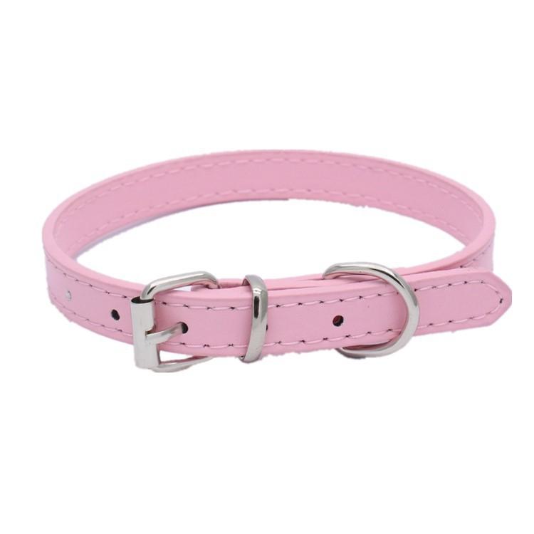 Light Plate Dog Collar Alloy Tube Buckle Dog Chain