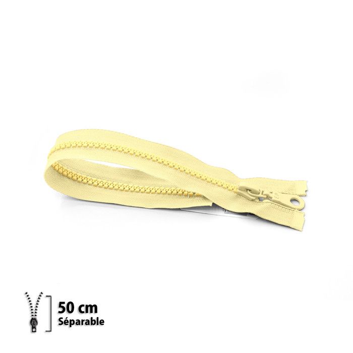 Zipper Z54 - Molded 6mm Separating - 50 Cm - 7154610050