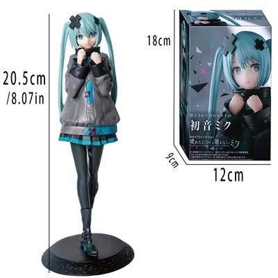New In Stock Hatsune Miku In A World With Closed Windows Collectible Anime Action Kwaii Miku Figures Model Toys Christmas Gifts