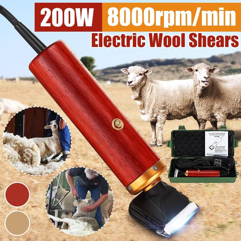 200W Electric Horse Sheep Pet Hair Clipper Shearing Kit Shear Wool Goat Hair Scissors Animal Pet Shearing Supplies Cut Machine