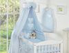 Stoff Baldachin - Blaue Herzchen