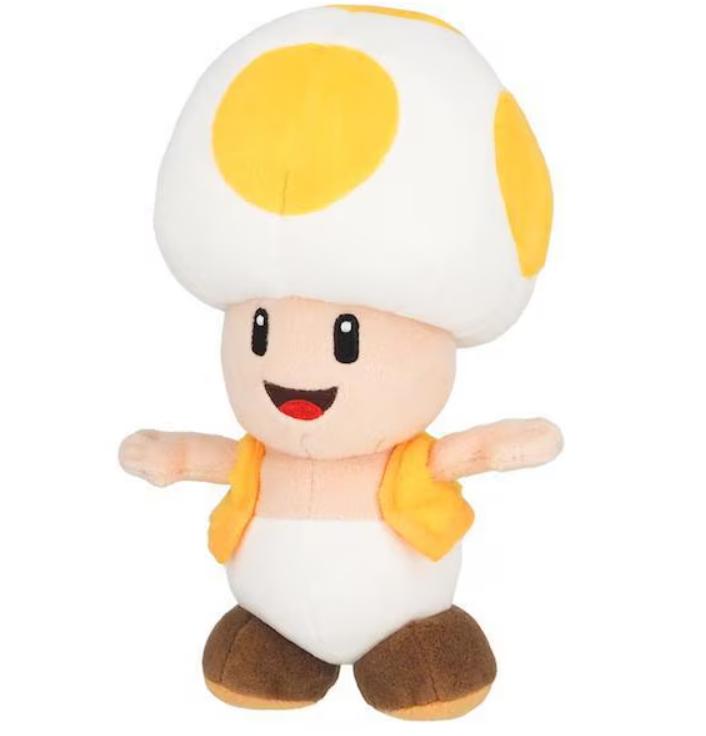 

NINTENDO SUPER MARIO Plush doll ALL STAR COLLECTION Yellow Toad S Size NEW